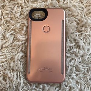 Gold Lumee selfie iPhone case 7/8